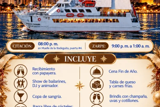 CENA SAN SILVESTRE EN BARCO AQUA